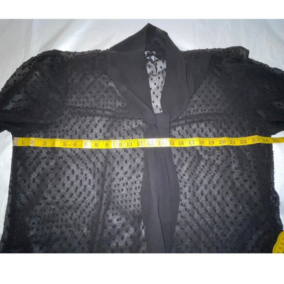 Adrianna Papell Sheer Blouse with Bow - Size XL - NWOT - Beautiful! - Picture 10 of 11
